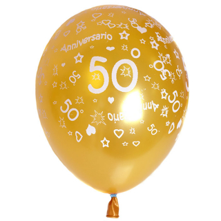 Балони за 50 годишен Юбилей Златни