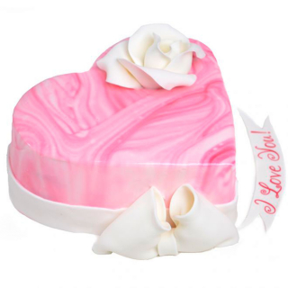 Торта във формата на сърце от Торти Чочко. Подарък за любим човек, подарък за свети валентин, торта за свето валентин.