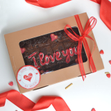 Брауни хапки I love you.  Свети валентин торти чочко