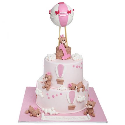 Бебешка торта мече с балон торти чочко
