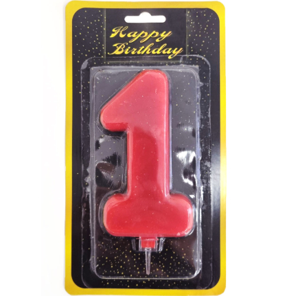 Свещ гигант червена 1