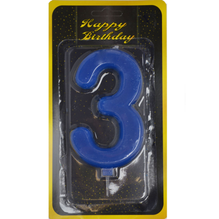 Свещ Гигант Синя 3