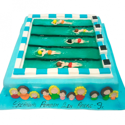 Торта олимпийски плувен басейн торти чочко