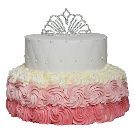 Торта с корона за малки и големи от Торти Чочко. Стилна торта с истинска корона която остава за вас и така можете да продължите партито. Изберете от разнообразие от пълнежи.