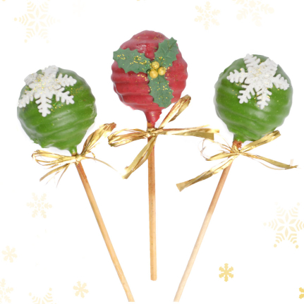 Коледен попкейк от Торти Чочко. Прясно изпечено, пухкаво ванилово кексче с хрупкава шоколадова обвивка. 