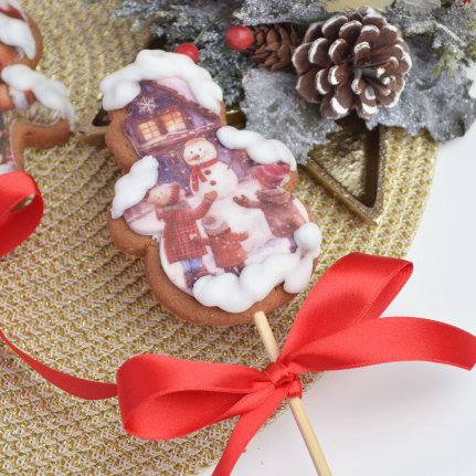 Коледна Меденка на клечка Детска игра