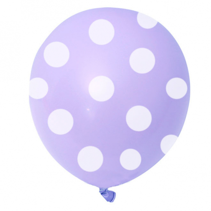 Балони лилави на бели точки Торти Чочко