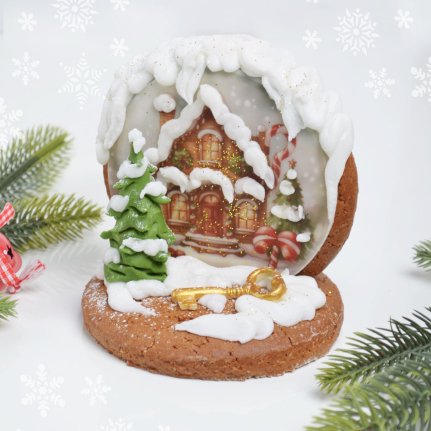 Коледно медено преспапие Торти Чочко. Коледна опаковка. Коледни подаръци. Коледна меденка Нов дом