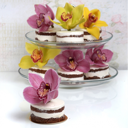 Мини торти Орхидея